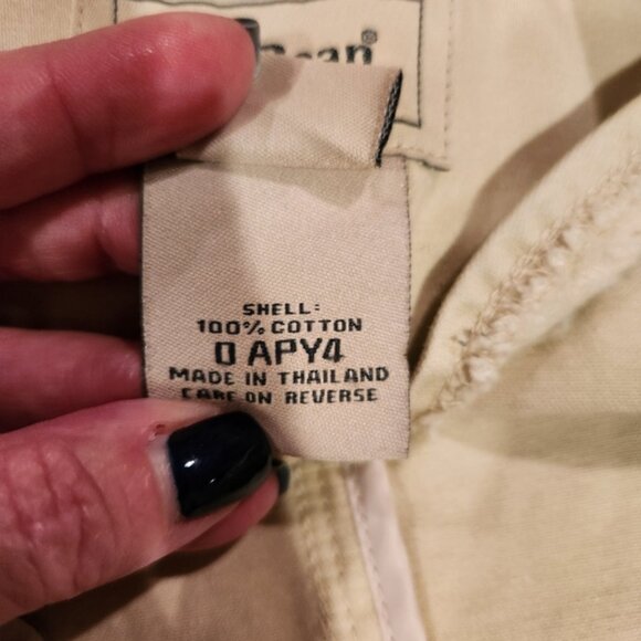 LL BEAN utility jacket womens ivory unlined button front front pockets size M - Picture 11 of 11
